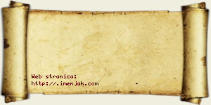 Danica Stojadinović vizit kartica